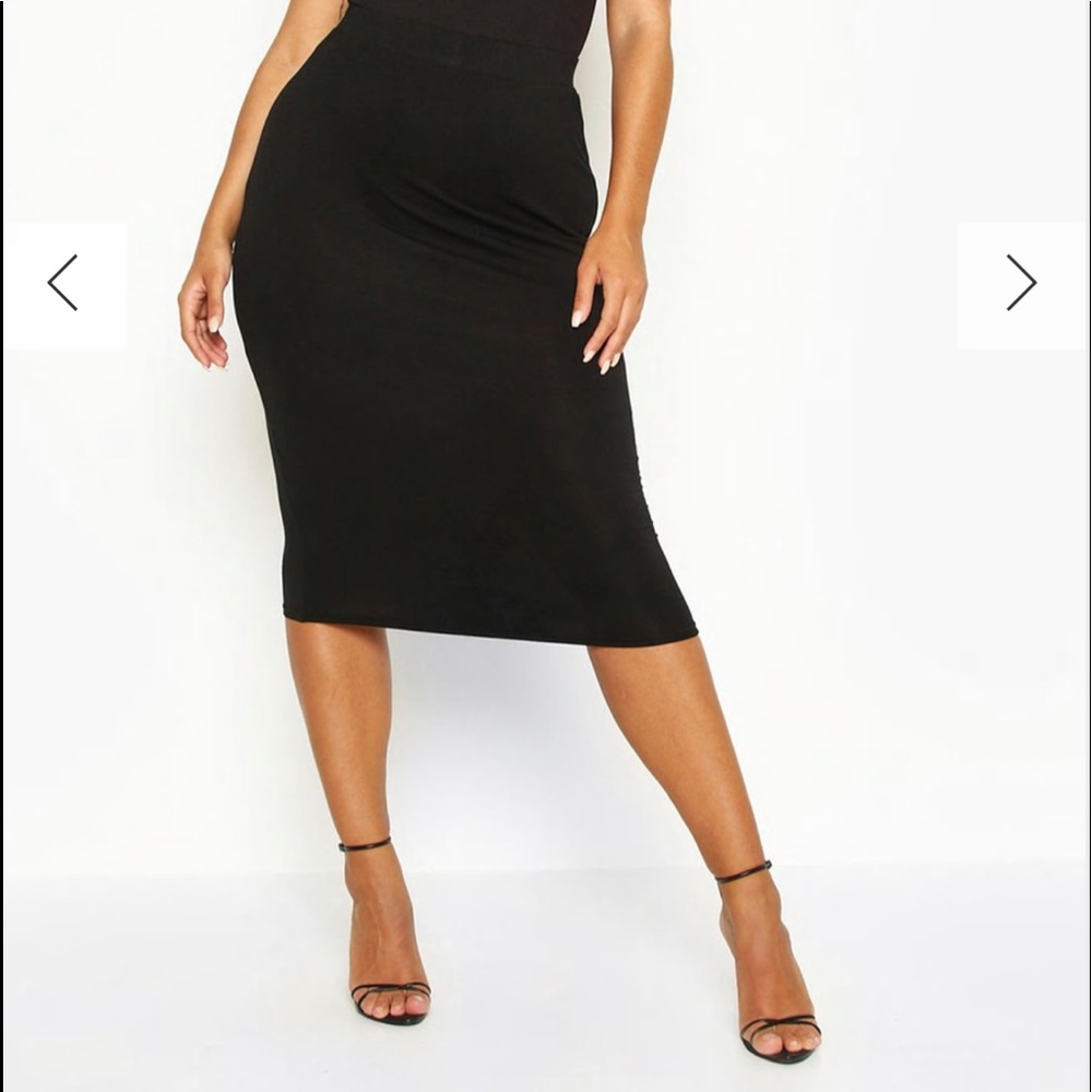 PLUS BODYCON MIDI SKIRT